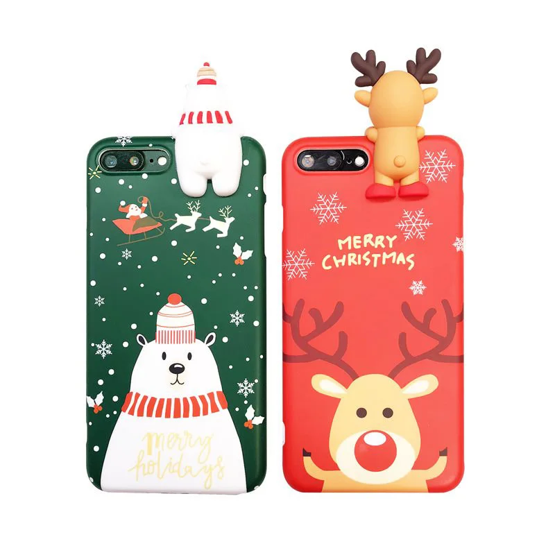 Модный милый Рождественский чехол для iPhone XR 6S 6P 7/8 7 P/8 P X XS XSMAX i | Мобильные телефоны