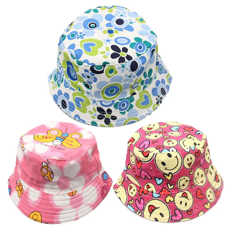 New Toddler Baby Canvas Fisherman Hat Girls Boy Autumn Summer Cap Casual Cartoon