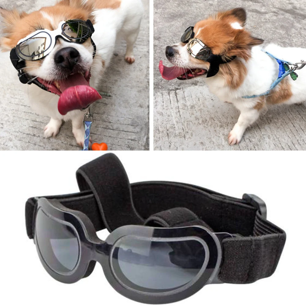 Adjustable font b Pet b font Dog Goggles Sunglasses Anti UV Sun Glasses Eye Wear Protection