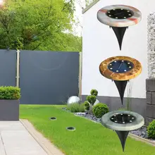 4 шт. Солнечный 8 светодиодный имитация мрамора грунтовый светильник Открытый водостойкий Газон лампа