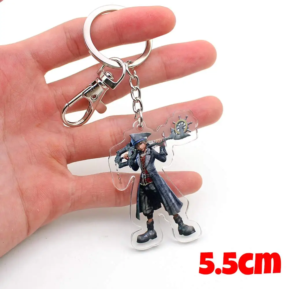 

Wellcomics Game Kingdom Hearts Sora Pirate Key Keyblade Symbol PVC Pendant Keychain Keyring Ornament Cosplay Collection Gift Hot