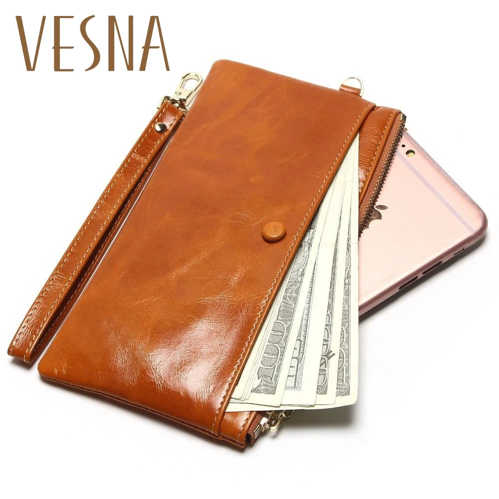 slim leather wallet womens