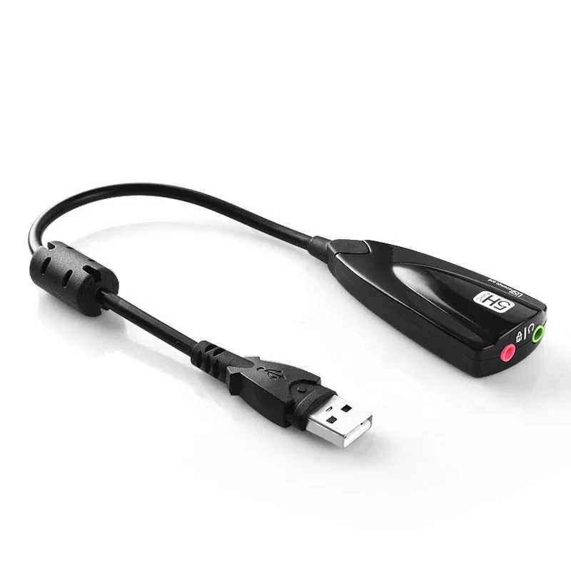 

5HV2 External usb sound card 7.1 with 3.5mm audio interface adapter for headphone speakers laptop Computer PC
