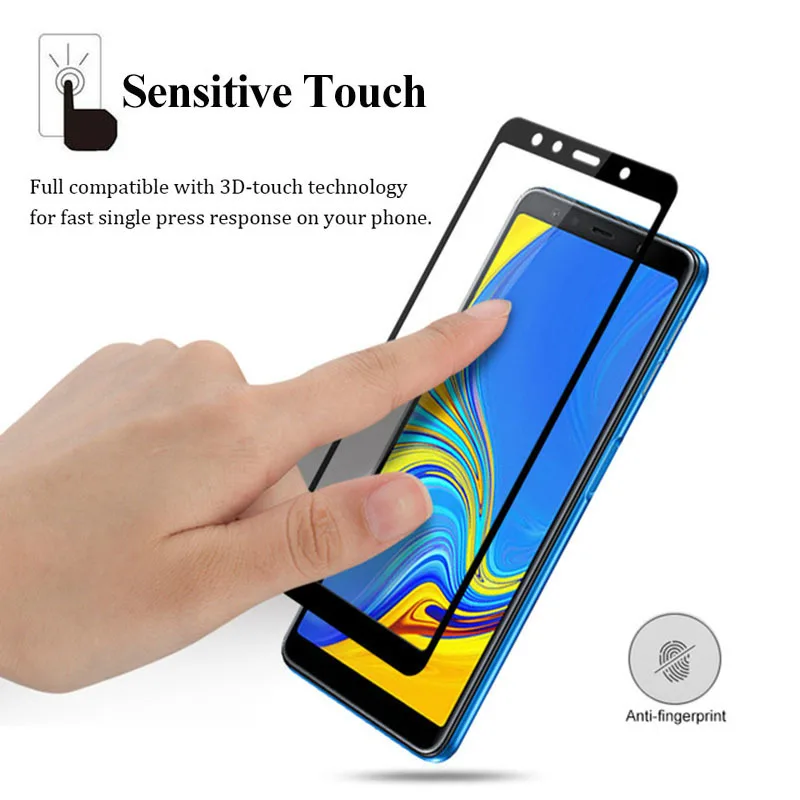 Защитное стекло для Samsung Galaxy A9 A7 A5 A8 A6 Plus закаленное Samsun Samsyng Galax Gelaksi A 9 8 7 6 8a 9a
