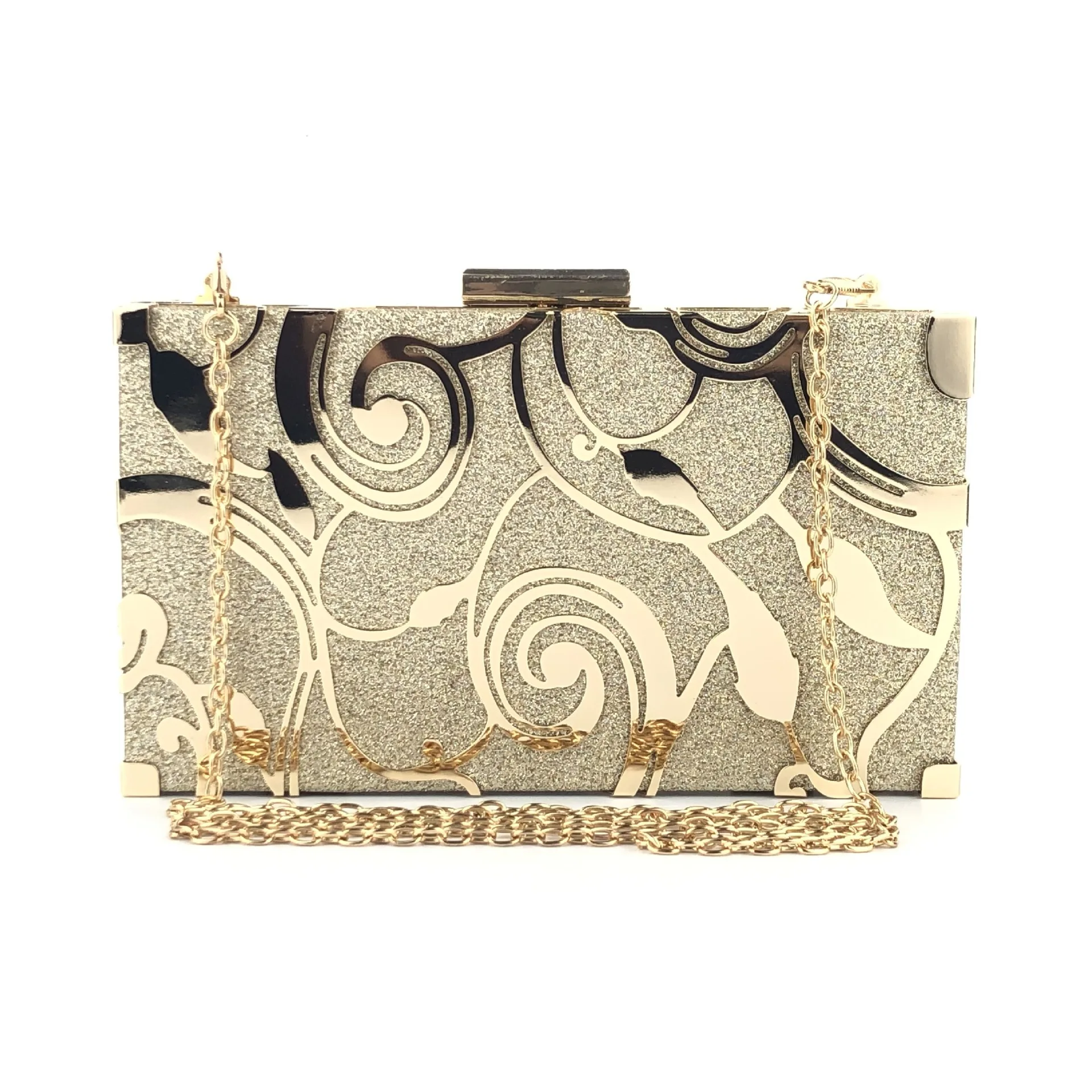 

Metal Womens Evening Clutch Bag Wedding Purse Bridal Prom Handbag Party Bag Sparkling Handbag Evening Handbags/ Clutches