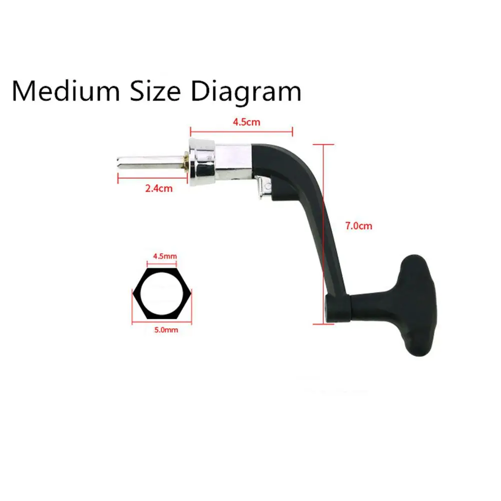 1PCS Metal Spinning Reel Handle Grip Fishing Reel Replace Folding Rocker Arm Crank Handle Replacement Random Color 1PCS Metal Spinning Reel Handle Grip Fishing Reel Replace Folding Rocker Arm Crank Handle Replacement Random Color