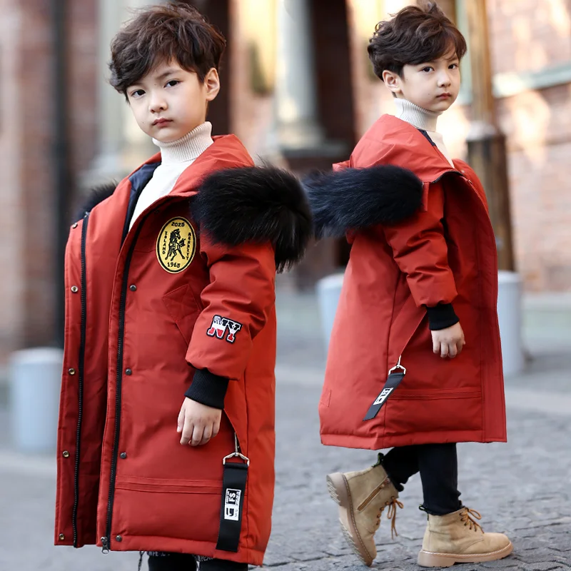 -30 Degree Children's Winter Jackets Duck Down Padded Children Clothing 2018 Big Boys Warm Winter Down Coat Thickening Outerwear -30 Degree Children's Winter Jackets Duck Down Padded Children Clothing 2018 Big Boys Warm Winter Down Coat Thickening Outerwear