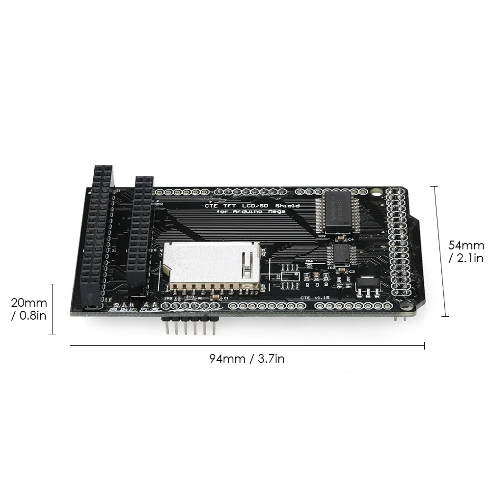 Плата расширения CTE TFT/SD карты 5 В для Arduino MEGA 2560 32/40 pin версия ЖК модуля SD 2 8 3