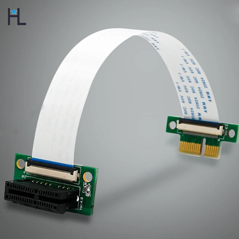 

pci-e Express 1X graphics card extension cable desktop pcie wireless network card extension cable with 3.3V LED work light