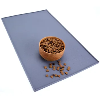 

2019 Feeding Food Pad Pet Mat Dogs Cats Anti-slip Drinking Bowl Waterproof Silicone Placemat