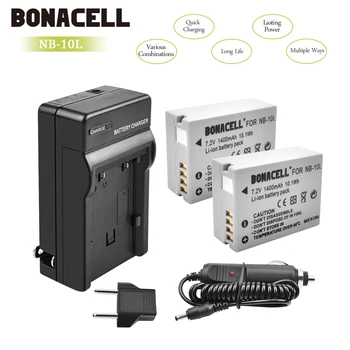 

Bonacell 1400mAh NB-10L NB10L NB 10L Batteries+Charger for Canon G1X G15 G16 SX40HS SX50HS SX60HS SX40 SX50 SX60 HS Bateria L50