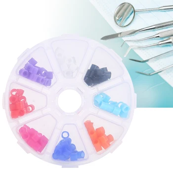 

160Pcs Autoclavable Universal Dental Instrument Orthodontic Silicone Code Rings Teeth Clean Tool