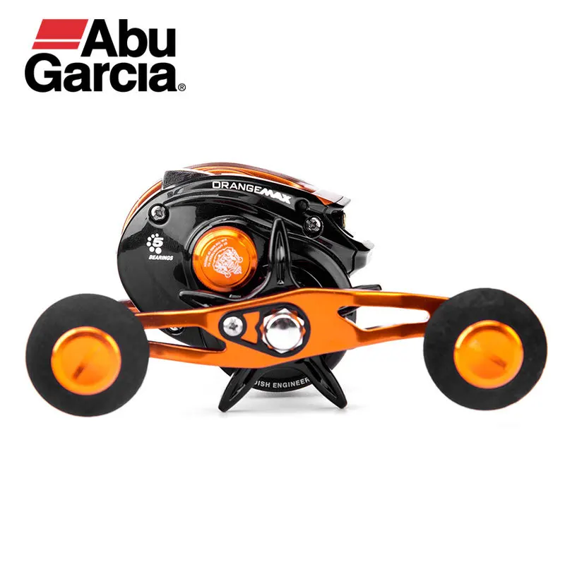 Abu Garcia Brand Orange Max OMAX3 Baitcasting Fishing Reel 4+1BB 7.1:1 8kg 209g Lure Fishing 2 rocker arms Fresh&saltwater