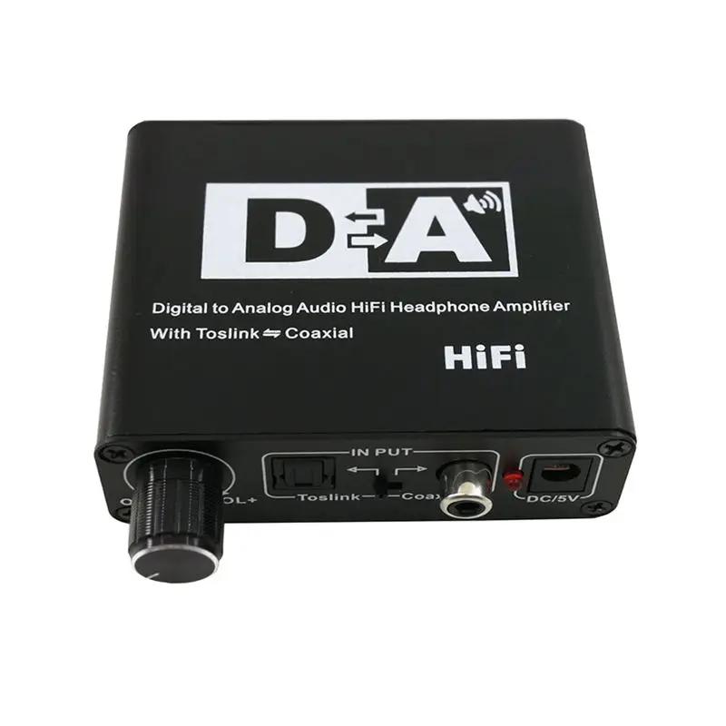 Коаксиальный цифро аналоговый Rca 3 5 мм аудио Hifi преобразователь адаптер с Spdif Toslink