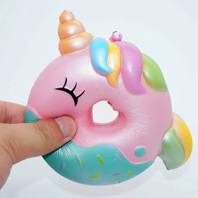 jumbo Cute Fruit Smiley Donut Squeeze Soft Squishy Slow Rising Simulation Sweet Scented Stress Relief for 2