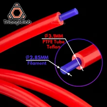 Trianglelab 3,1X6 мм Высокое качество настройки PTFE трубки тефлонто hotend Боуден экструдер 2,85/3,0 мм нити трубки QR экструдер