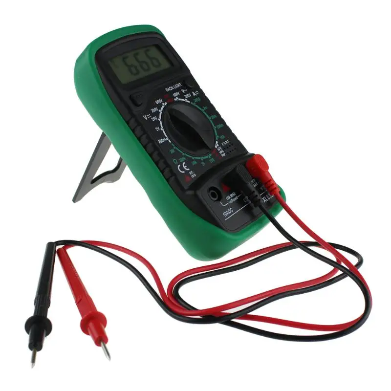 

Portable Digital Multimeter Voltmeter Ammeter AC DC OHM Practical Volt Tester LCD Test Current Multimeter Overload Protection