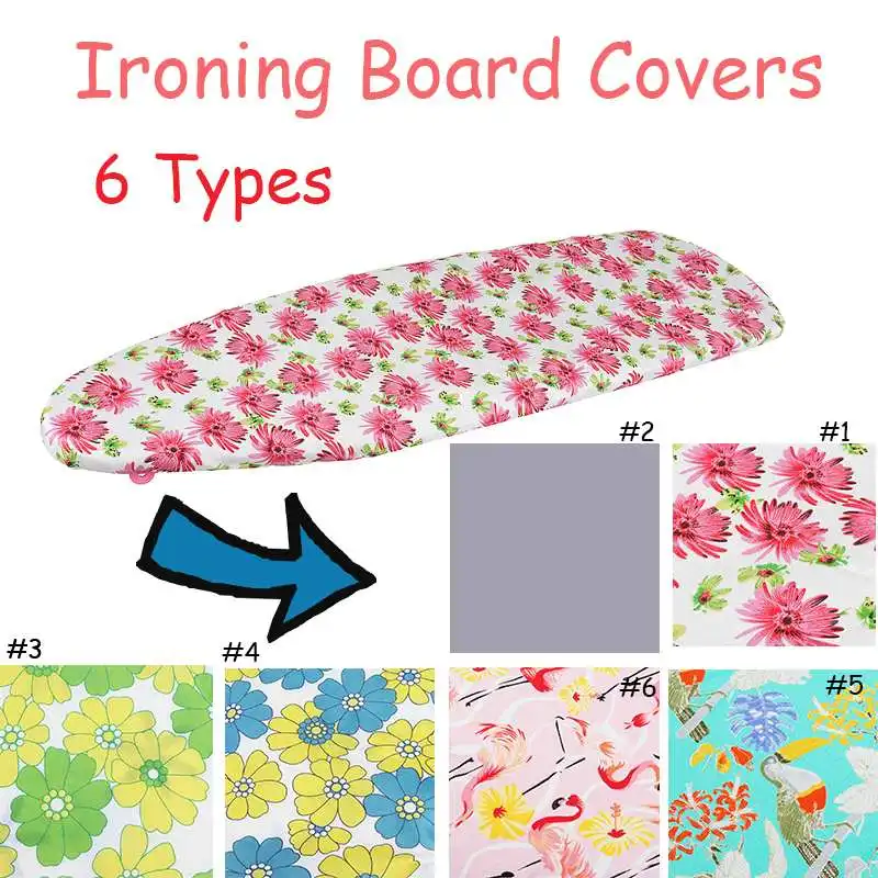 Fabric Flower Printed Ironing Board Heat Resistant Cover Polyester Felt