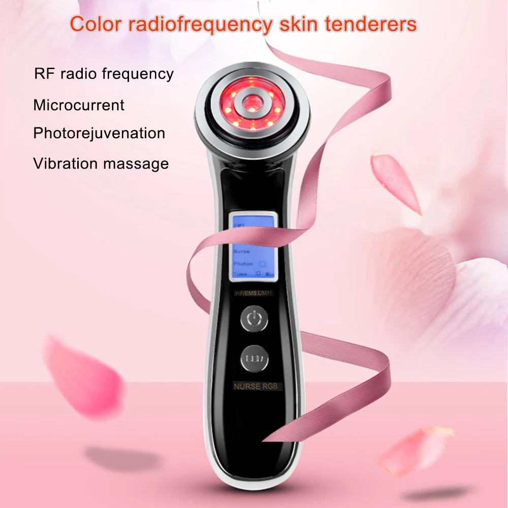 

Face Skin Electrical Muscle Stimulation Radio Frequency Facial LED Photon Skin Care Face Lifting Tighten Cosmestic Instrument
