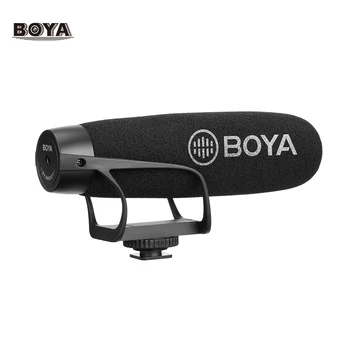 

BOYA BY-BM2021 Lightweight Super Cardioid Video Shotgun Microphone for Smartphone DSLR Cameras Camcorders PC Audio Recording