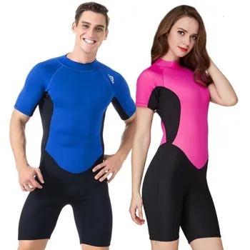 

Sbart New Conjoined With Short Sleeves, 2 Mmmm Thick Wetsuit Jellyfish Men Women Clothing Comfortable Take Warm Sun Quick-drying