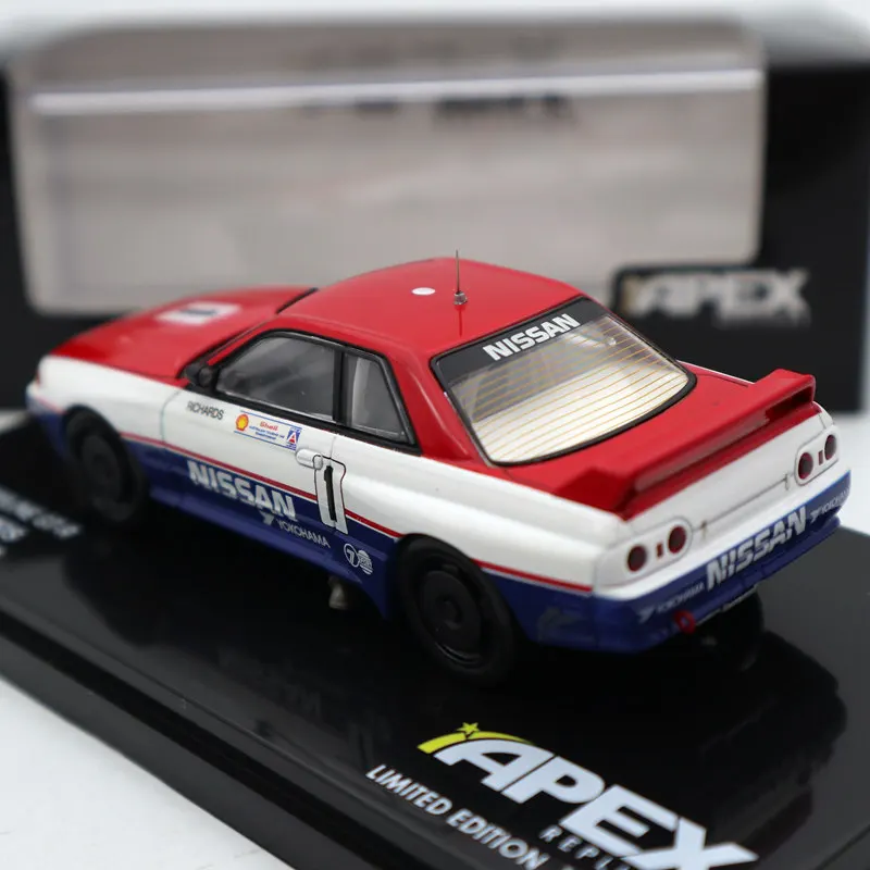 APEX 1:43 Skyline GT-R#1 JIM Richards Winner 1991 ATCC AR105 используется литье под давлением модели Ограниченная серия Коллекция