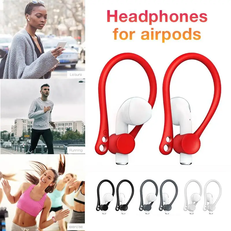

Applicable Airpods Protective Cover Bluetooth Wireless Headset Universal Sports Anti-lost Anti-drop Silicone Sleeve EarHook
