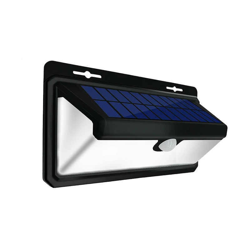 

DE.SOUL New Three-sided Luminous 100LED Solar Induction Lamp Outdoor Waterproof Garden Lighting Wall Lamp IP65