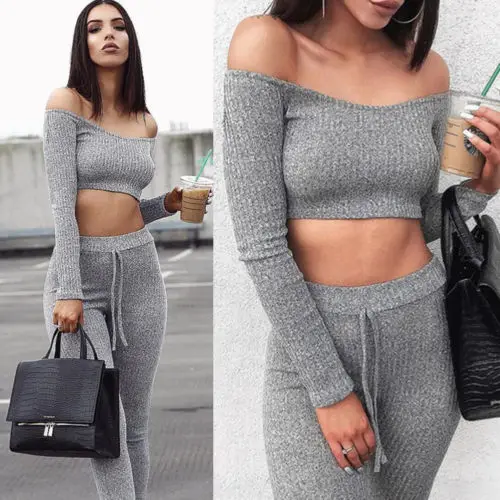 ladies knitted tracksuit
