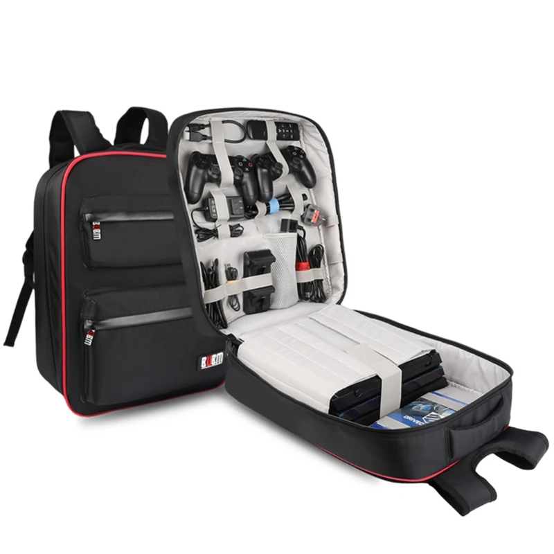  Bubm Gaming BackpackTravel Game System Carrying Case For Playstation 4/Ps4 Pro/Slim/Xbox One/Xbox O