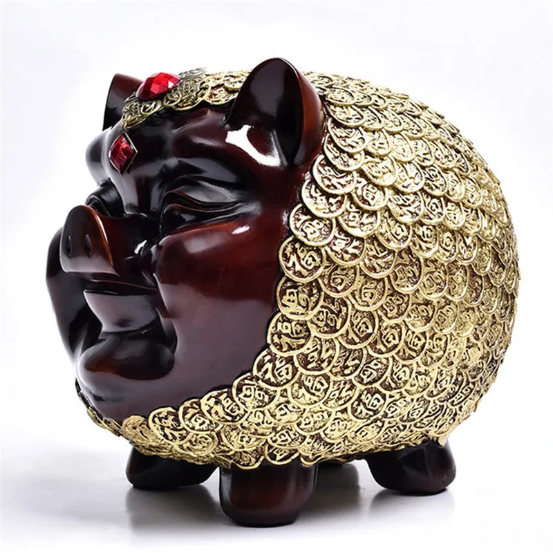 

Abstract Resin Pig Figurines Miniature Statue Baby Piggy Bank Saving Cash Coin Money Box Birthday Gifts Home Decor Accessories