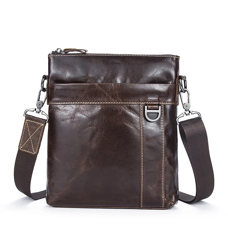 

Casual Men Shoulder Bag Business affairs Man Briefcase Bag Cowhide Messenger Bags Genuine Leather Male Commercial Cross Body Bag