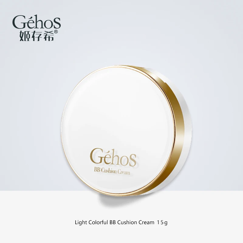 

GEHOS Light Colorful BB Cushion Cream Suit Refreshing Nude Concealer Moisturizing Foundation Whitening Long Lasting Makeup
