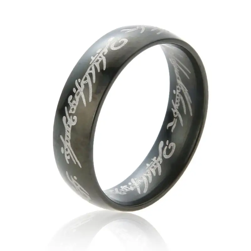 

Round Stainless Steel Ring Women Men Wedding Jewelry Accessories