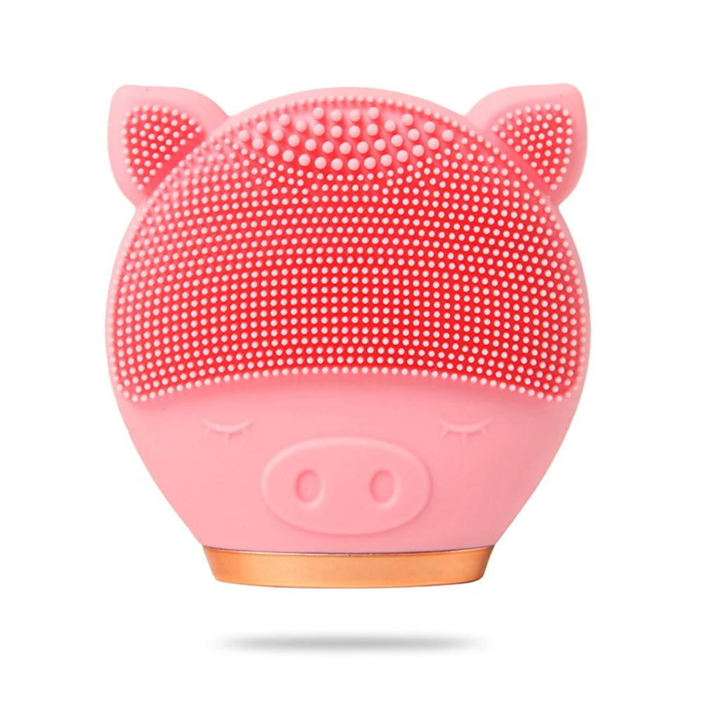 

Mini Electric Silicone Facial Cleansing Sonic Vibration Deep Cleaner Pore Cleaning Skin Massage Face Brush Cleansing
