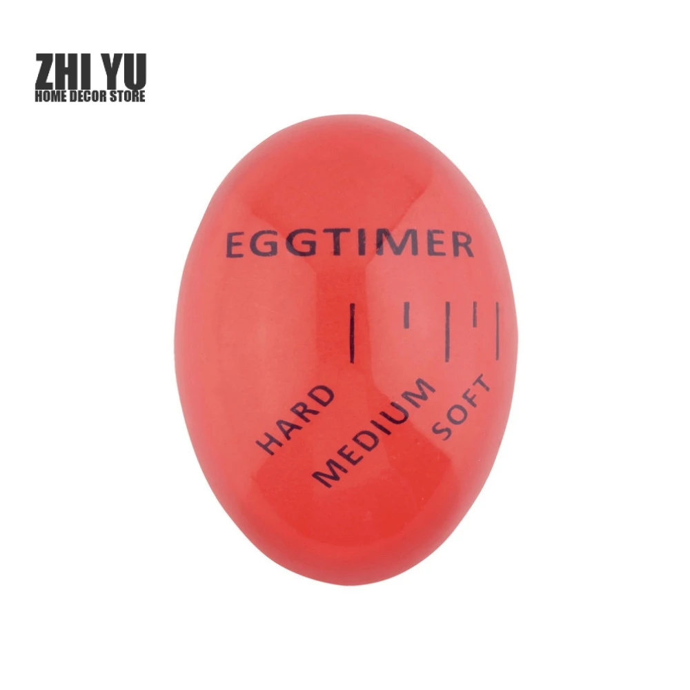 

Creative Kitchen Assistant Red Perfect Color Changing Egg Observer Timer Soft Hard Boiled Eggs Tools Cooking Resin Eggs Timer