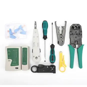 

14PCS Network Line Installation Tool Kit Manual Combination Tool Kit No Battery Include