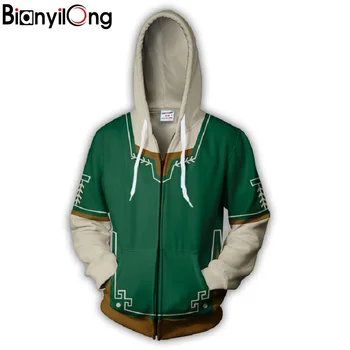 

2019 new fashion Cool sweatshirt Hoodies Men women 3D print green Cartoon cosplay Tee hot Style Streetwear Long sleeve clothing