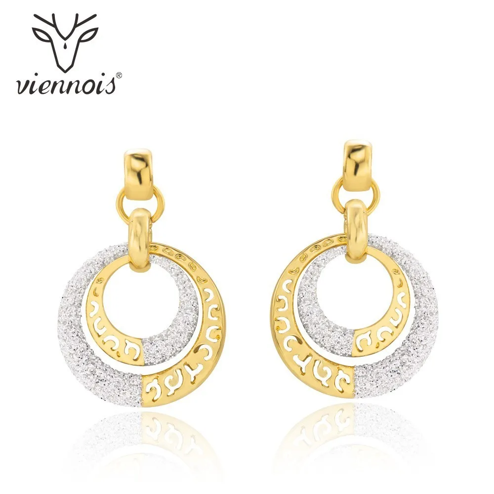 

Viennois New Mixed Color Hollow Out Earrings For Women Fashion Party Jewelry Earrings 2018
