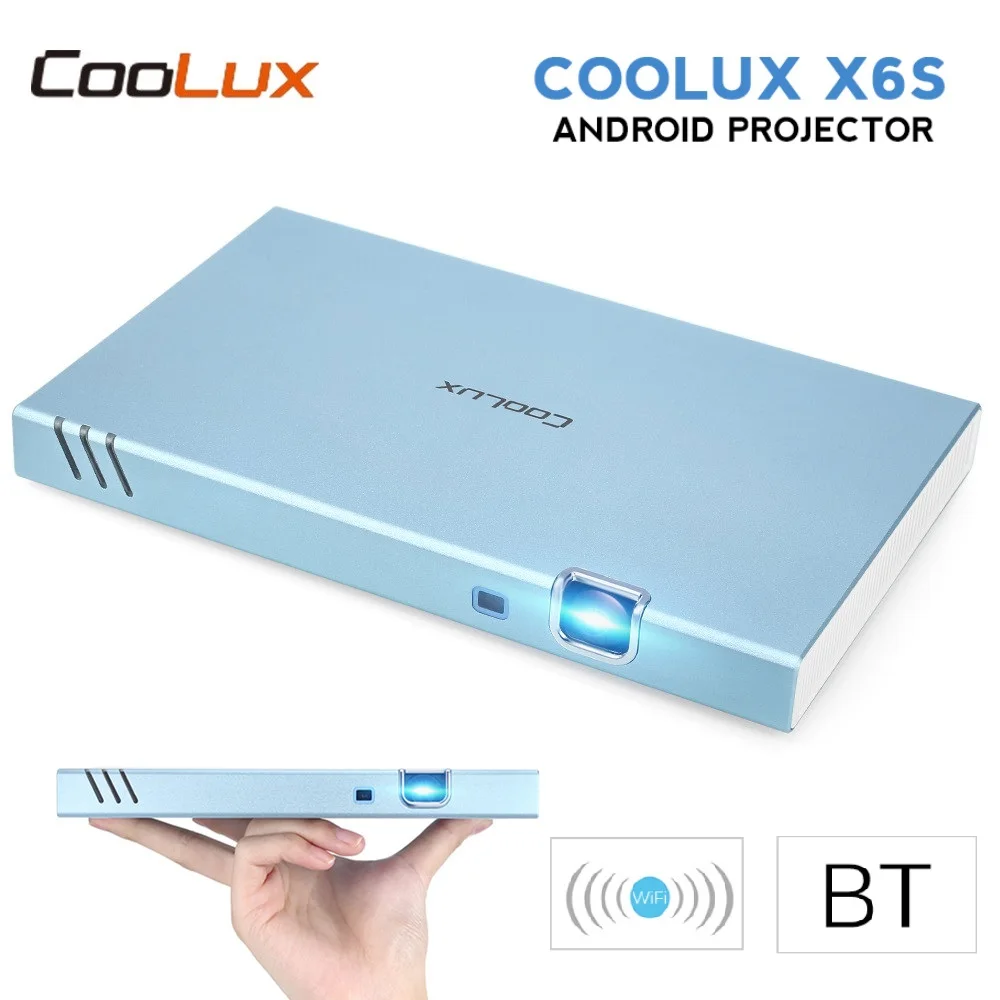 COOLUX X6S портативный проектор мини умный на Android Full HD 1080P беспроводной BT Wifi 4K 3D DLP для