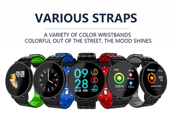 

T3 Smart Watch 1.3in Colorful Screen 240*240 Px BT4.0 Heart Rate Blood Pressure Monitoring Fitness Alarm IP67 Waterproof Sports