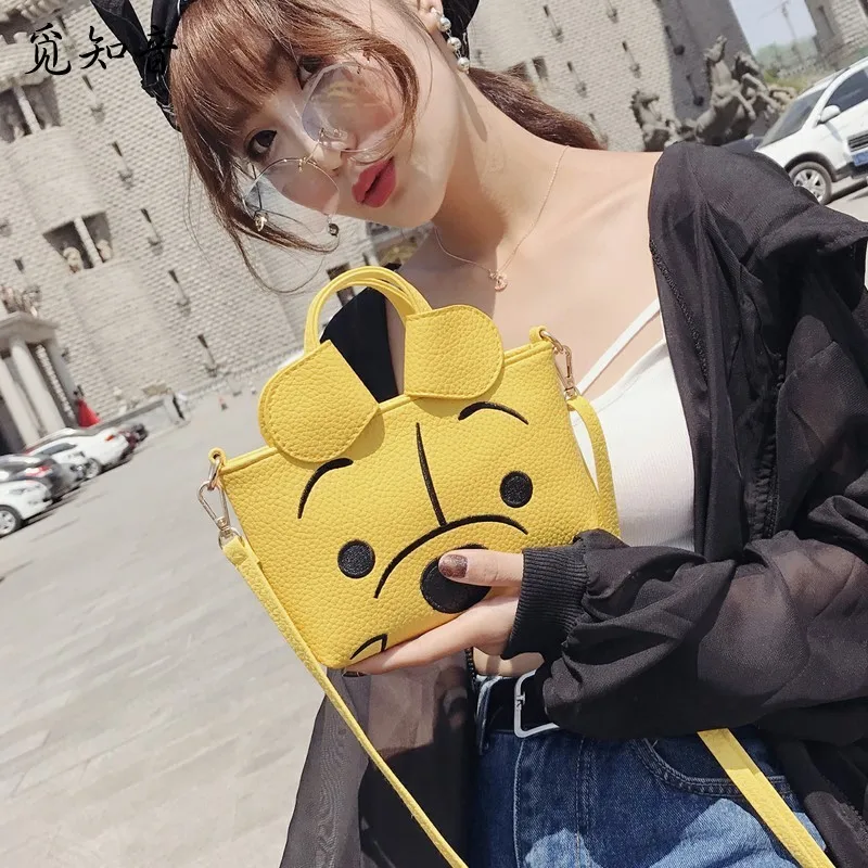 لطيف الأزياء الكرتون آذان رقاقة و دايل مصغرة صغيرة المرأة حقيبة ساعي حقيبة يد بو الجلود Crossbody أكياس محفظة محفظة لطيف الأزياء الكرتون آذان رقاقة و دايل مصغرة صغيرة المرأة حقيبة ساعي حقيبة يد بو الجلود Crossbody أكياس محفظة محفظة