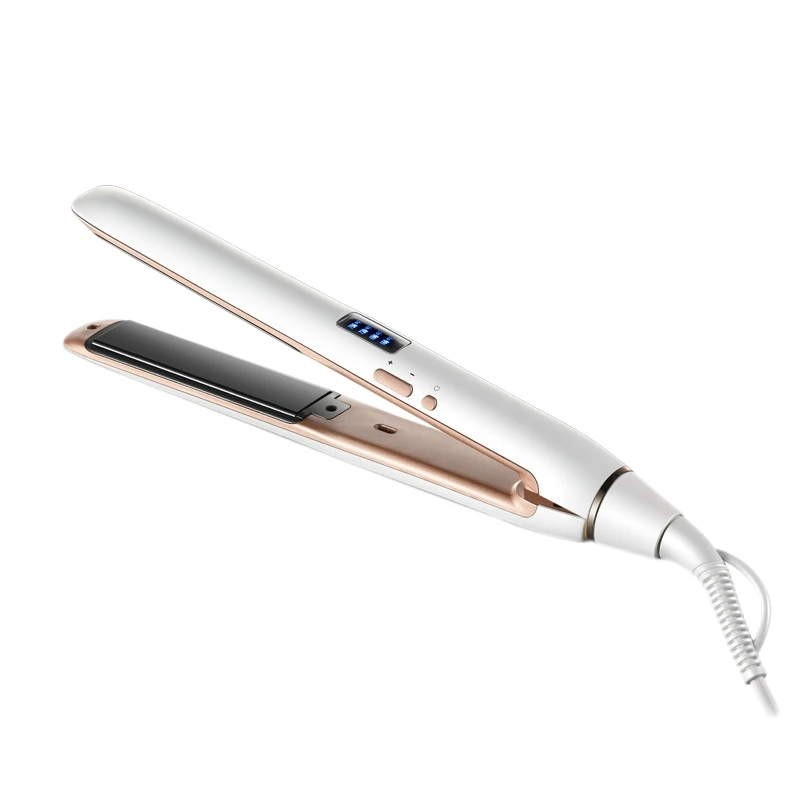 

Hair Straightener Lcd Digital Display Thermostatable Perm Ceramic Plywood Not Hurt Hair Pro Hair Styling Tool Us Plug