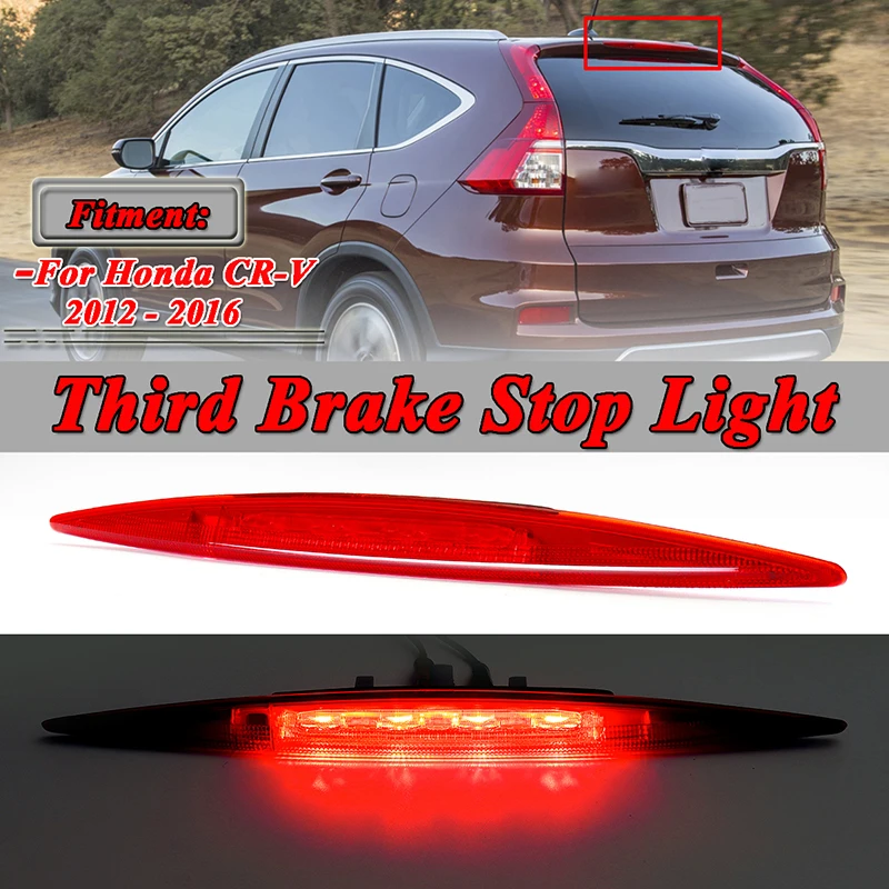 

High Positioned Mounted Additional Rear Third Brake Light Stop Lamp For Honda CR-V CRV 2012 2013 2014 2015 2016 Car Red color