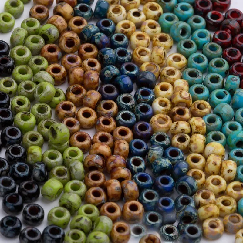 

Taidian Picasso Miyuki Beads For Bead weaving 4mm 6/0 10grams/lot About 120 Pieces/10G Total 14 colors
