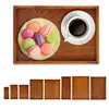 Wooden Tea Tray Serving Table Plate