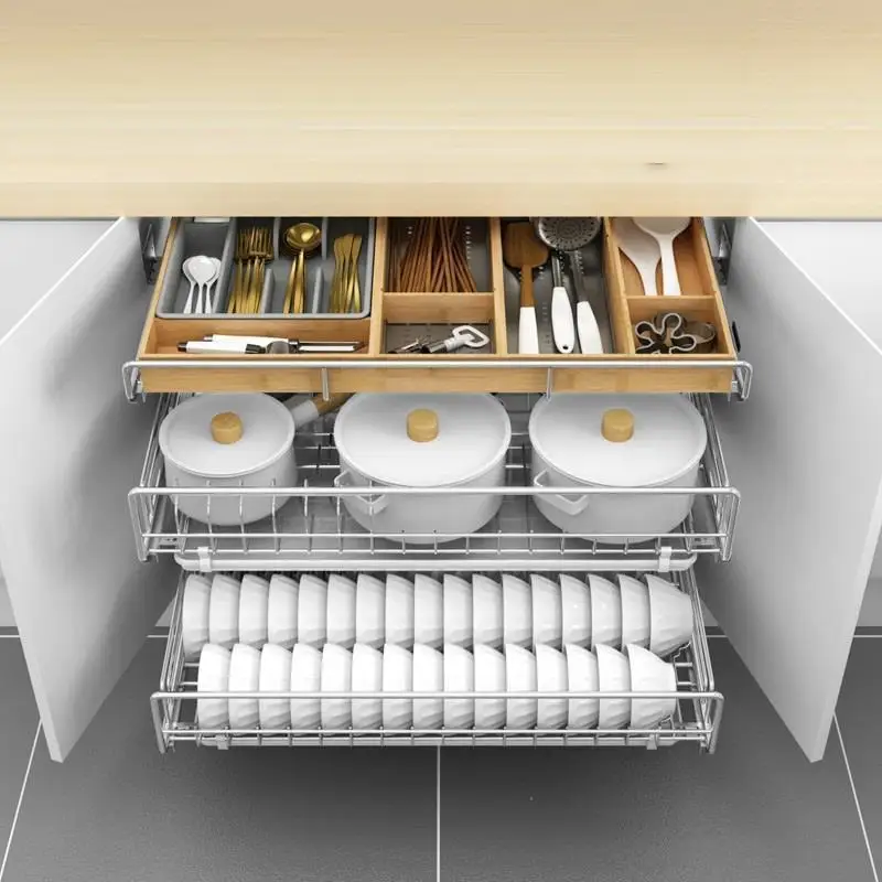 De Cosina аксессуары органайзер ящик для Organizador Armario блюдо из нержавеющей стали Cocina