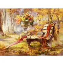 Фото на заказ! Дрель осень 5D алмазная DIY Вышивка картина крестиком набор украшения