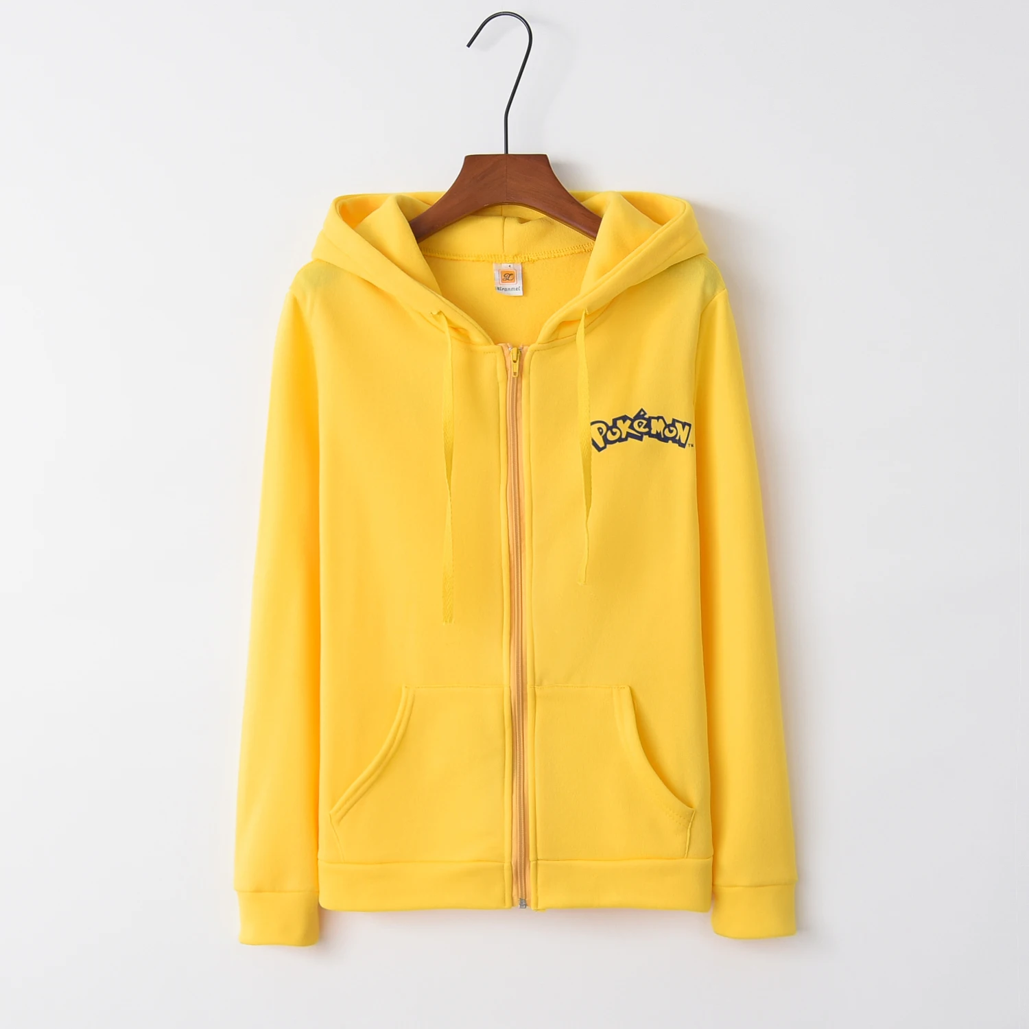 

2016 Hoodies Pokemon Sudaderas Mujer New Pokemon Face Pikachu Totoro Printing Costume Tail Zip Hoodie Sweatshirt Free Shipping