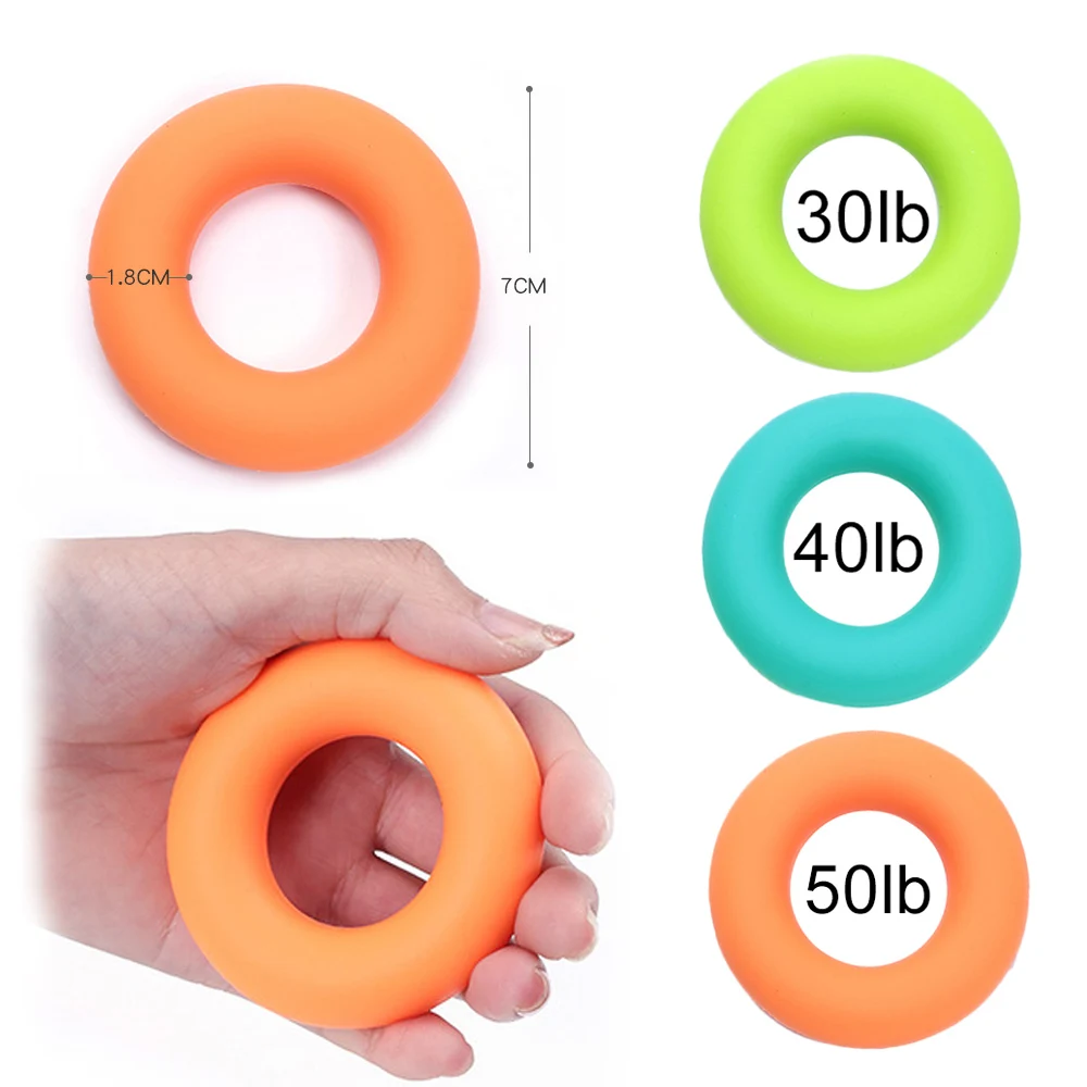 

VIM Outdoor 7cm Strength Finger Hand Grip Muscle Power Training Rubber Stress Ring Exerciser Portable Expander Grip Strength
